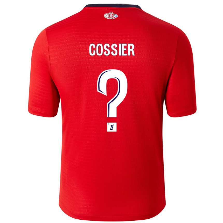 Niño Fútbol Camiseta Isaac Cossier #0 Rojo Blanco 1ª Equipación 2024/25 Argentina