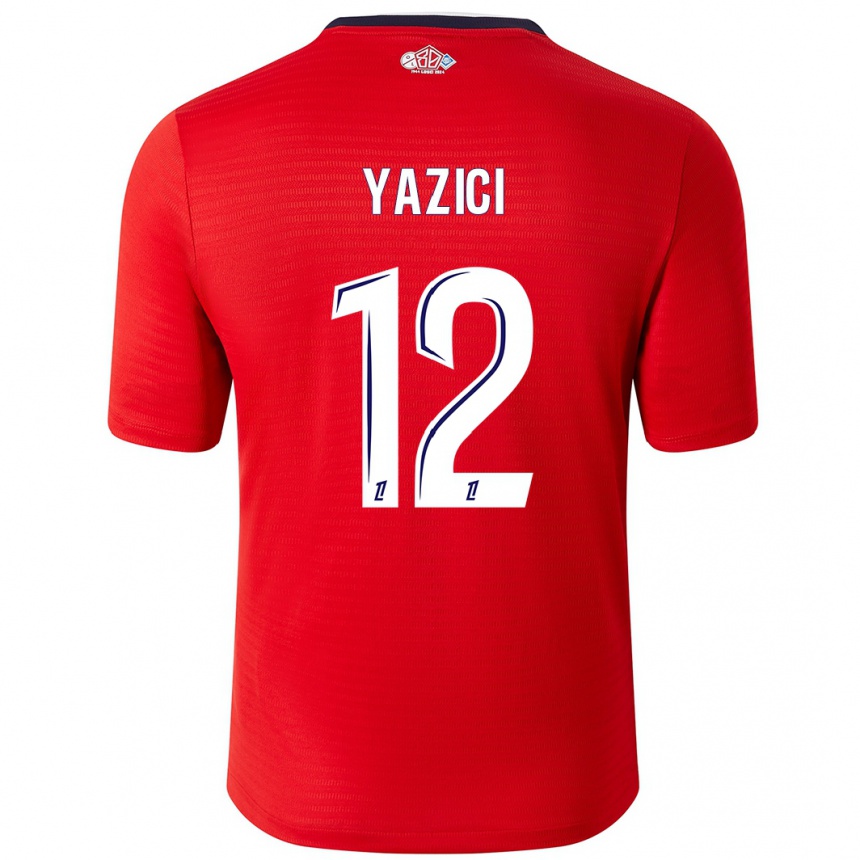 Niño Fútbol Camiseta Yusuf Yazici #12 Rojo Blanco 1ª Equipación 2024/25 Argentina