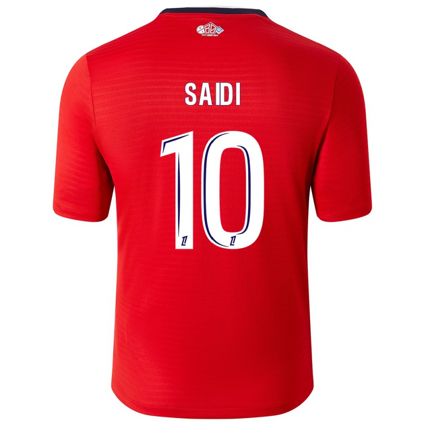 Niño Fútbol Camiseta Rachel Saidi #10 Rojo Blanco 1ª Equipación 2024/25 Argentina