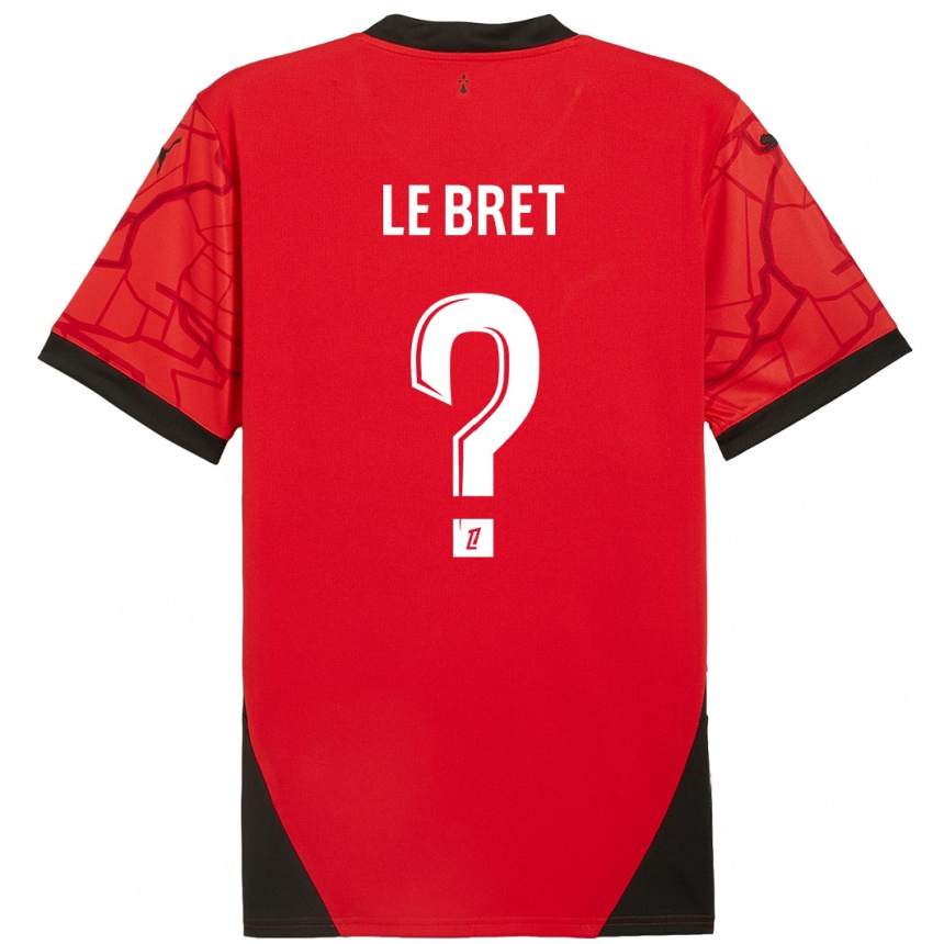 Niño Fútbol Camiseta Noah Le Bret #0 Rojo Negro 1ª Equipación 2024/25 Argentina