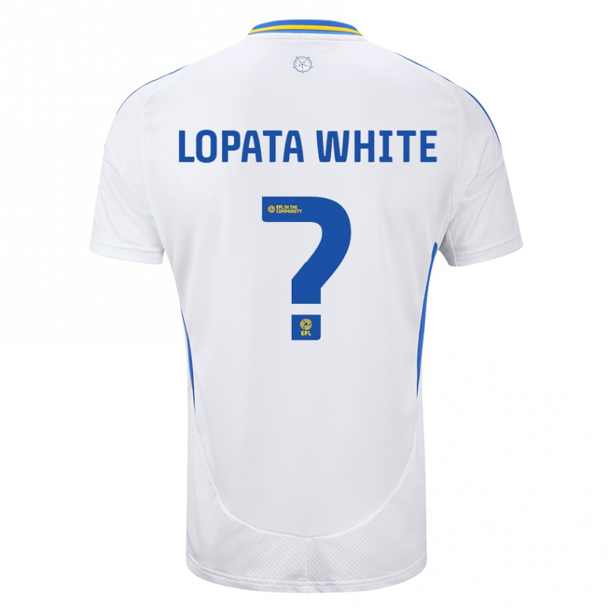 Niño Fútbol Camiseta Reuben Lopata-White #0 Blanco Azul 1ª Equipación 2024/25 Argentina