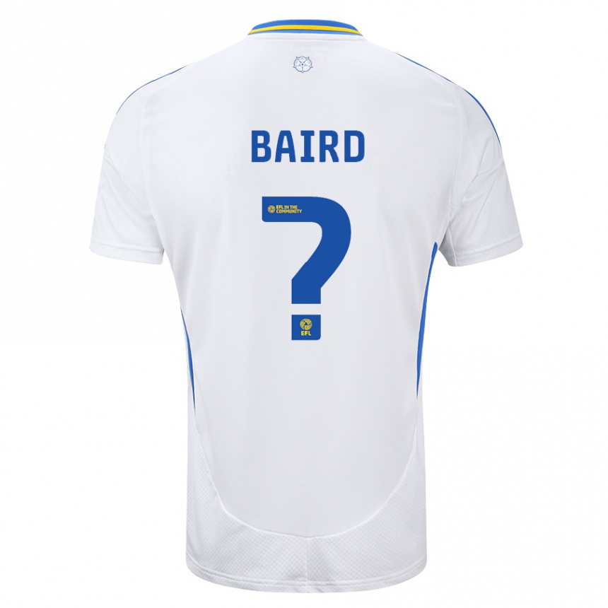 Niño Fútbol Camiseta Alex Baird #0 Blanco Azul 1ª Equipación 2024/25 Argentina