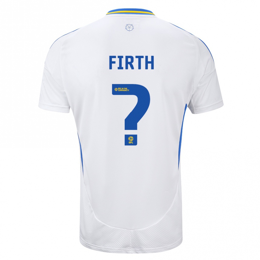 Niño Fútbol Camiseta Will Firth #0 Blanco Azul 1ª Equipación 2024/25 Argentina