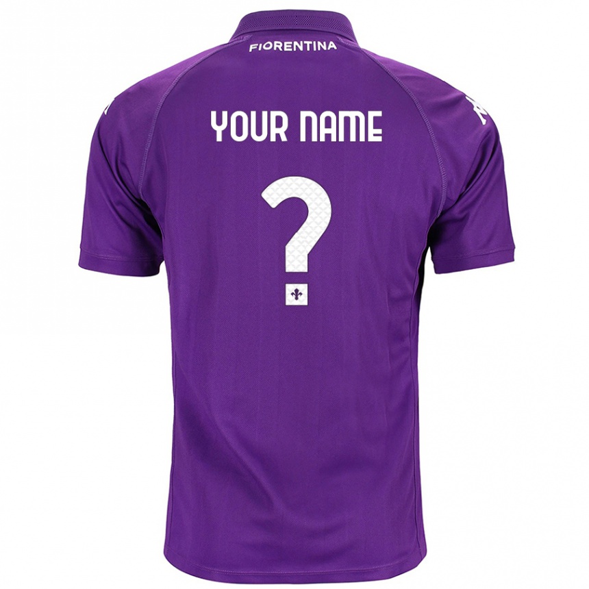 Niño Fútbol Camiseta Su Nombre #0 Morado 1ª Equipación 2024/25 Argentina