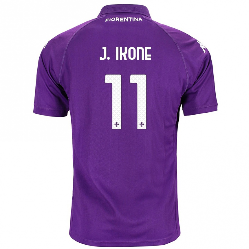 Niño Fútbol Camiseta Jonathan Ikoné #11 Morado 1ª Equipación 2024/25 Argentina