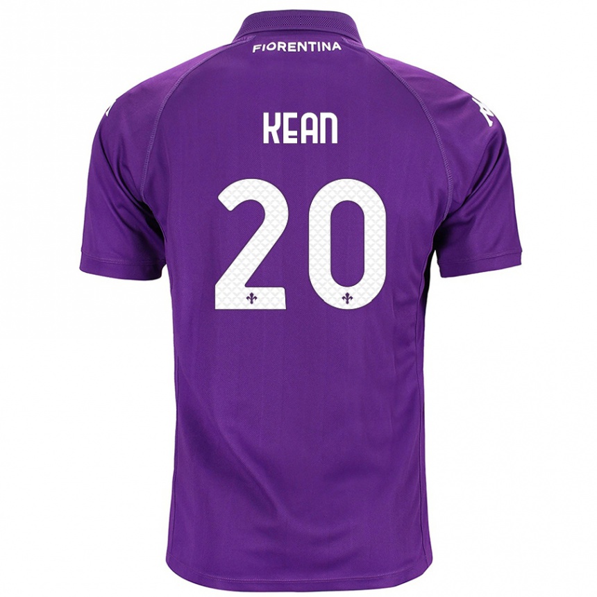 Niño Fútbol Camiseta Moise Kean #20 Morado 1ª Equipación 2024/25 Argentina