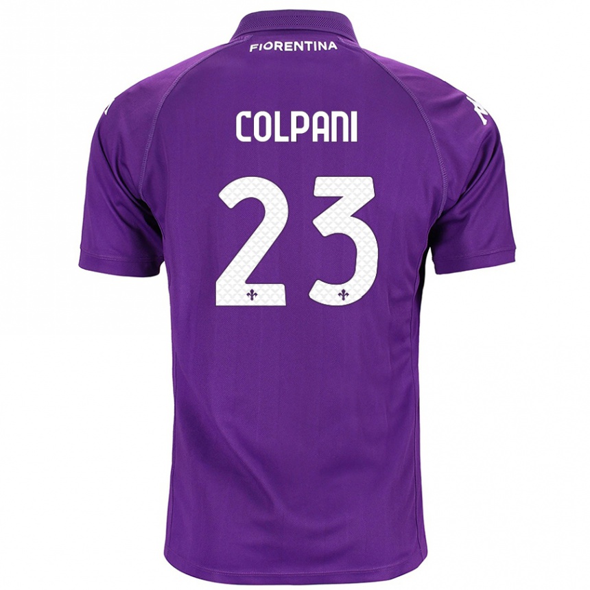 Niño Fútbol Camiseta Andrea Colpani #23 Morado 1ª Equipación 2024/25 Argentina