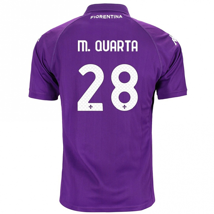 Niño Fútbol Camiseta Lucas Martínez Quarta #28 Morado 1ª Equipación 2024/25 Argentina