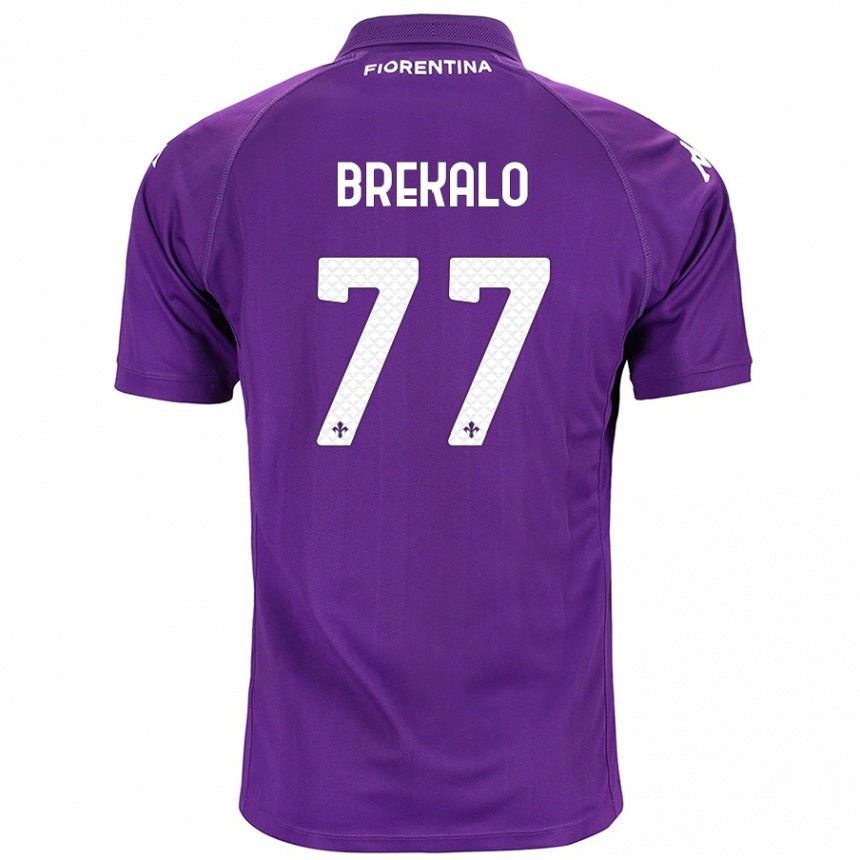 Niño Fútbol Camiseta Josip Brekalo #77 Morado 1ª Equipación 2024/25 Argentina