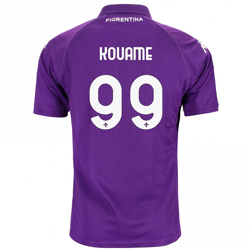 Niño Fútbol Camiseta Christian Kouamé #99 Morado 1ª Equipación 2024/25 Argentina