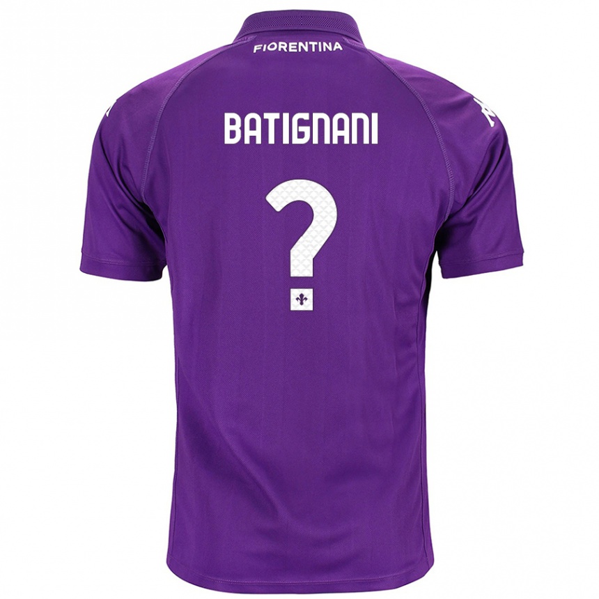 Niño Fútbol Camiseta Francesco Batignani #0 Morado 1ª Equipación 2024/25 Argentina