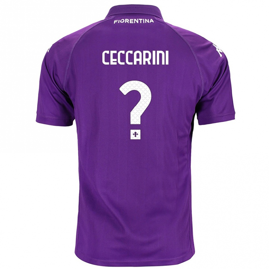 Niño Fútbol Camiseta Mattia Ceccarini #0 Morado 1ª Equipación 2024/25 Argentina