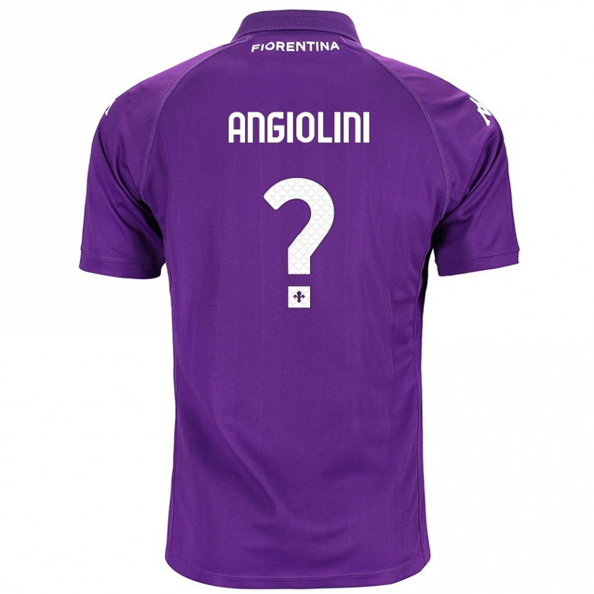 Niño Fútbol Camiseta Gianmarco Angiolini #0 Morado 1ª Equipación 2024/25 Argentina