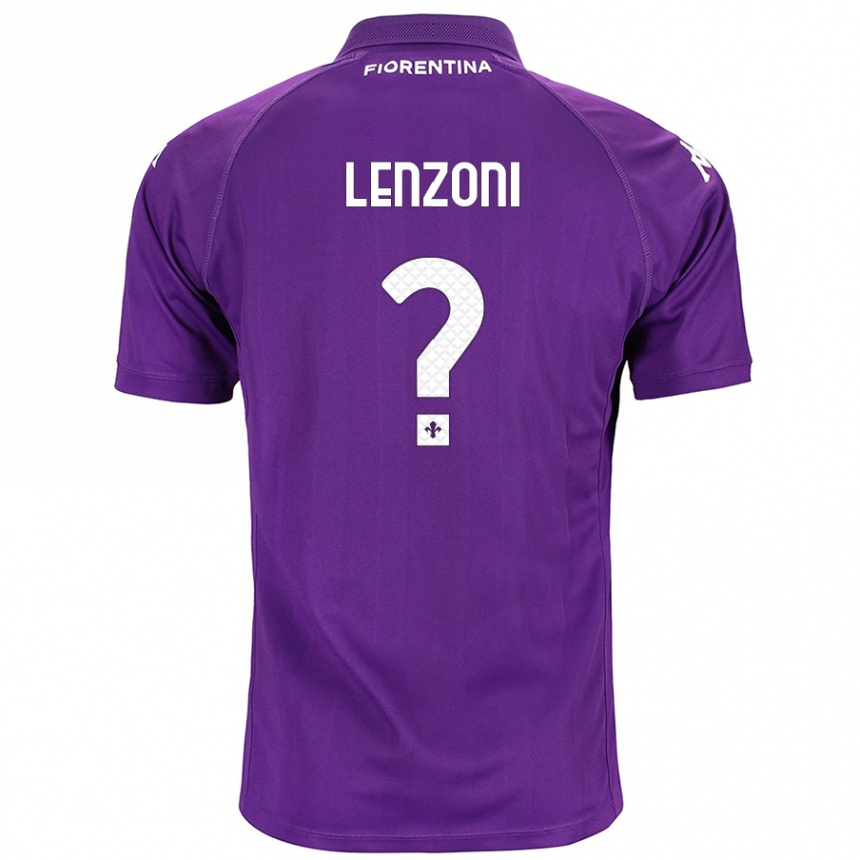 Niño Fútbol Camiseta Samuele Lenzoni #0 Morado 1ª Equipación 2024/25 Argentina