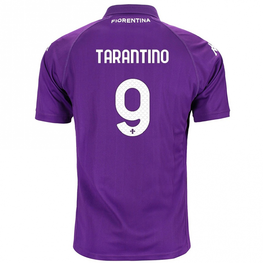 Niño Fútbol Camiseta Jacopo Tarantino #9 Morado 1ª Equipación 2024/25 Argentina