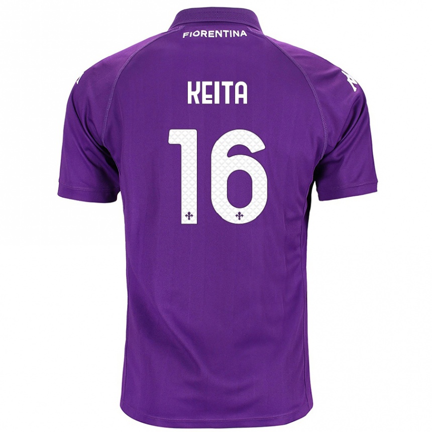 Niño Fútbol Camiseta Bala Keita #16 Morado 1ª Equipación 2024/25 Argentina