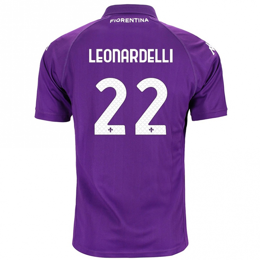 Niño Fútbol Camiseta Pietro Leonardelli #22 Morado 1ª Equipación 2024/25 Argentina