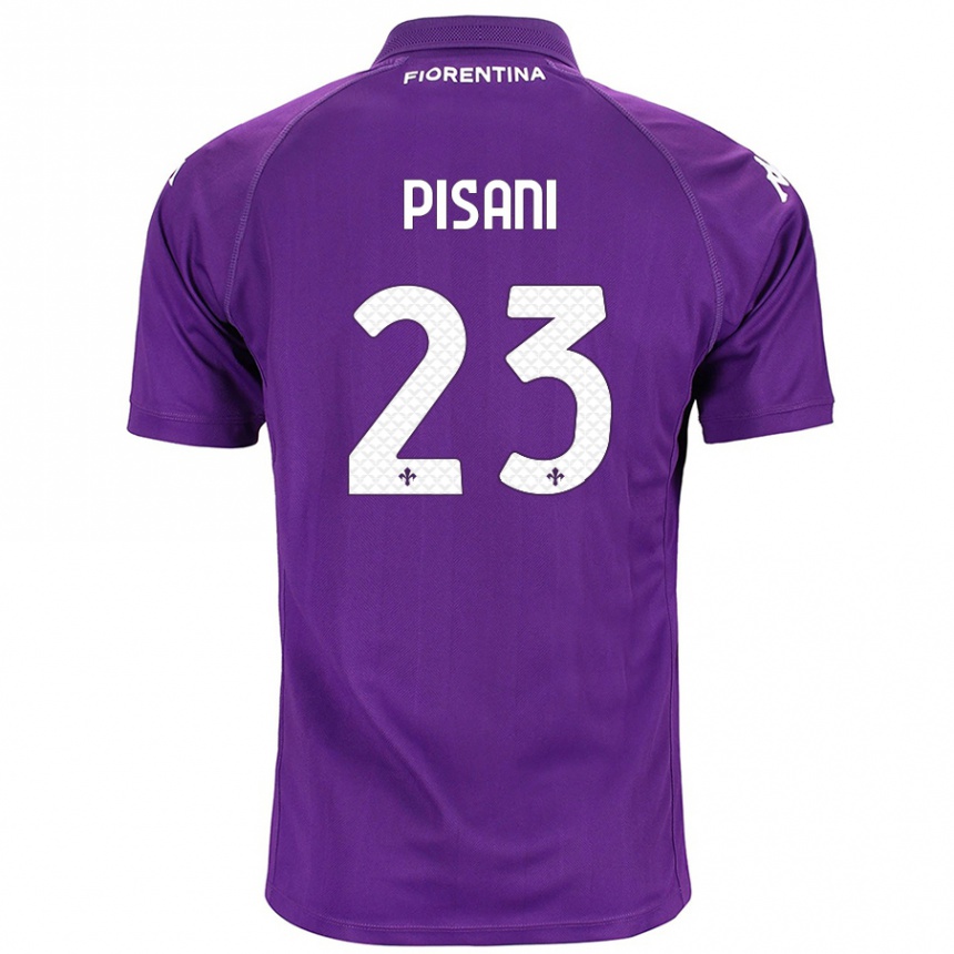 Niño Fútbol Camiseta Diego Pisani #23 Morado 1ª Equipación 2024/25 Argentina