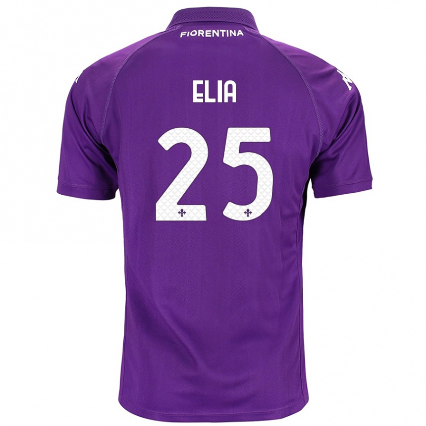 Niño Fútbol Camiseta Mirko Elia #25 Morado 1ª Equipación 2024/25 Argentina