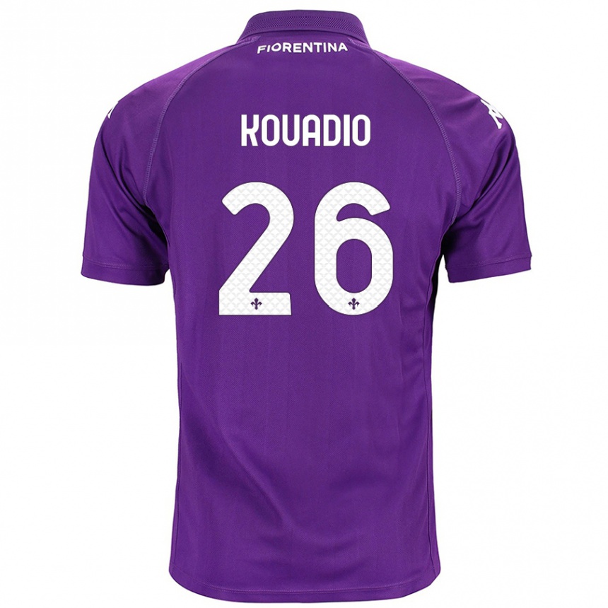 Niño Fútbol Camiseta Eddy Kouadio #26 Morado 1ª Equipación 2024/25 Argentina