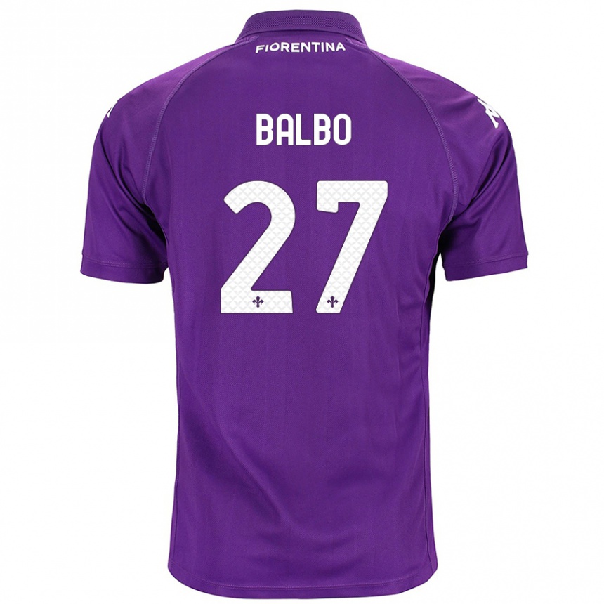 Niño Fútbol Camiseta Luis Balbo #27 Morado 1ª Equipación 2024/25 Argentina