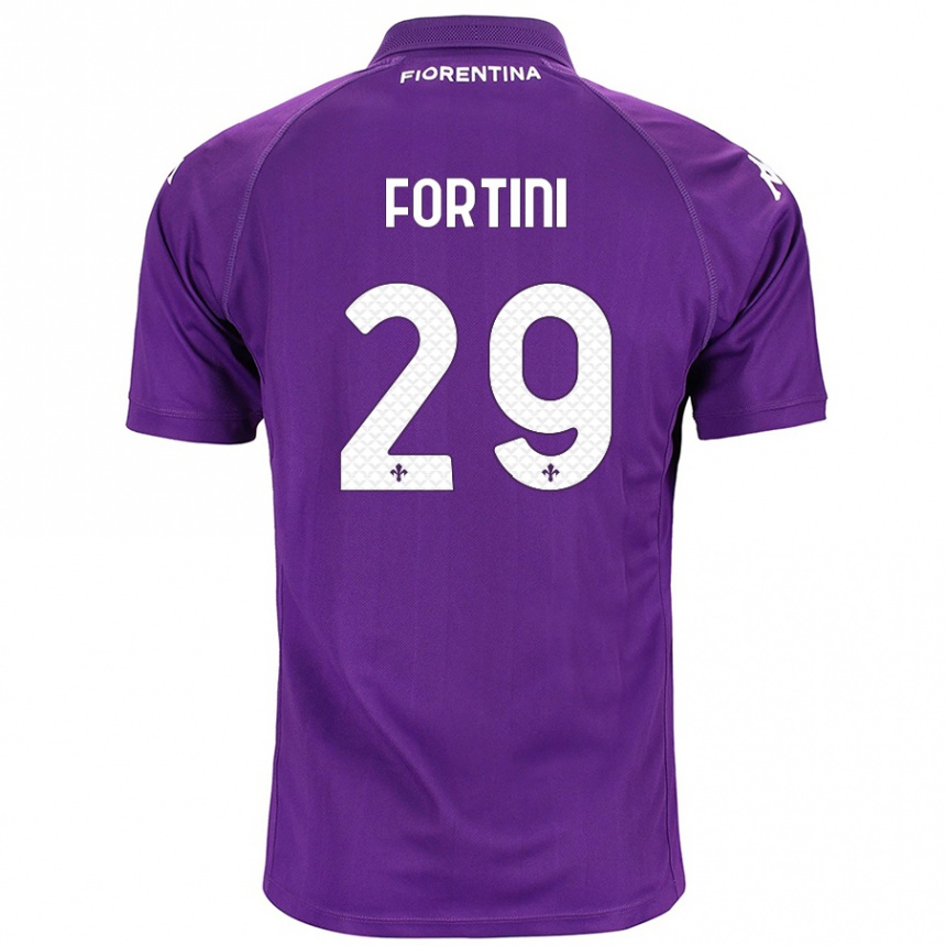 Niño Fútbol Camiseta Niccolò Fortini #29 Morado 1ª Equipación 2024/25 Argentina