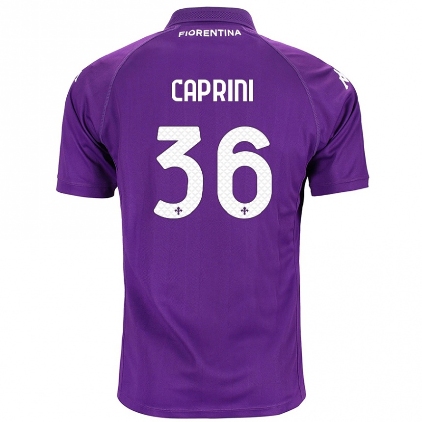 Niño Fútbol Camiseta Maat Daniel Caprini #36 Morado 1ª Equipación 2024/25 Argentina