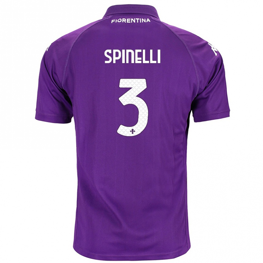 Niño Fútbol Camiseta Giorgia Spinelli #3 Morado 1ª Equipación 2024/25 Argentina