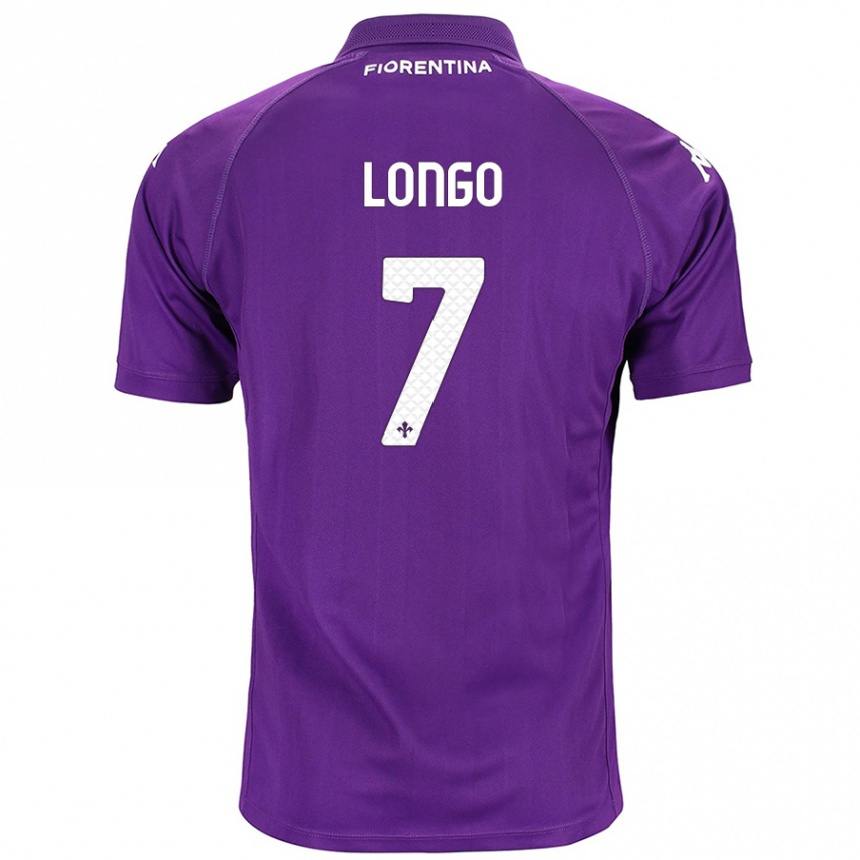 Niño Fútbol Camiseta Miriam Longo #7 Morado 1ª Equipación 2024/25 Argentina