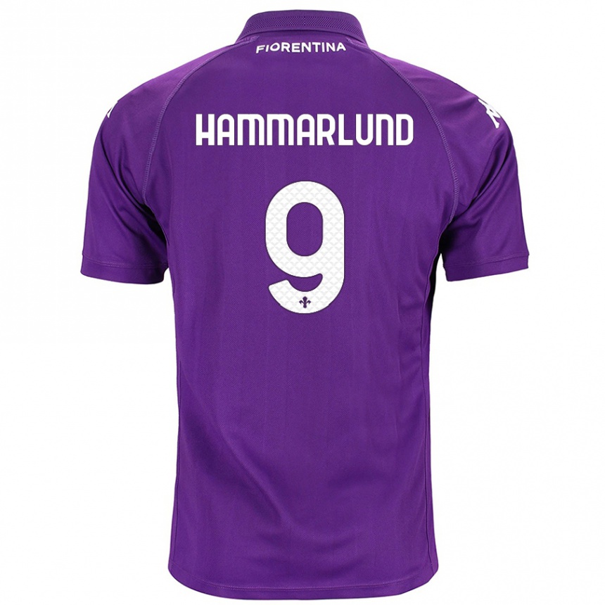 Niño Fútbol Camiseta Pauline Hammarlund #9 Morado 1ª Equipación 2024/25 Argentina