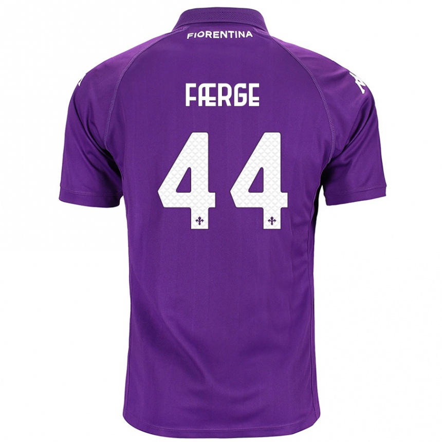 Niño Fútbol Camiseta Emma Færge #44 Morado 1ª Equipación 2024/25 Argentina