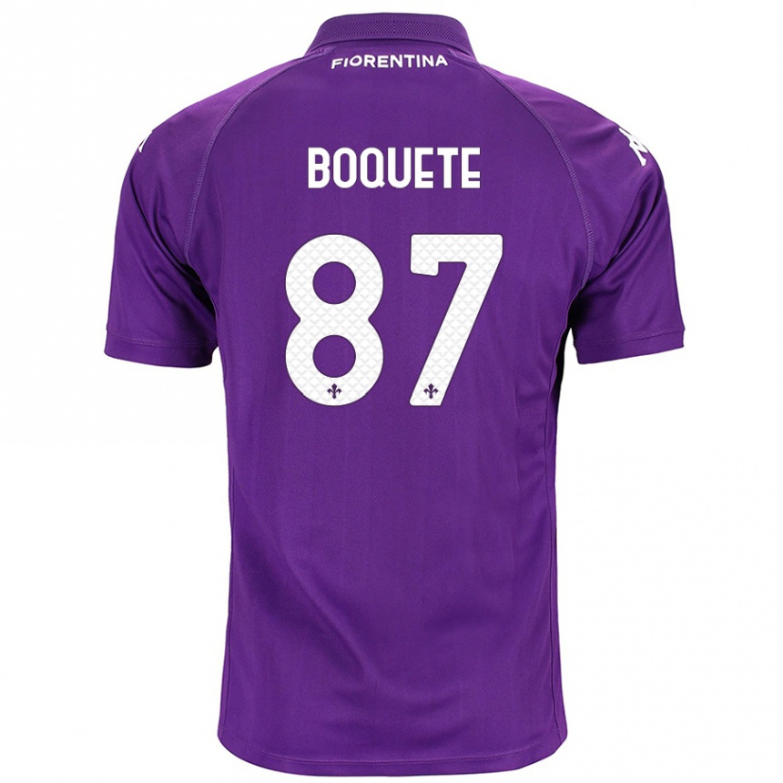 Niño Fútbol Camiseta Verónica Boquete #87 Morado 1ª Equipación 2024/25 Argentina