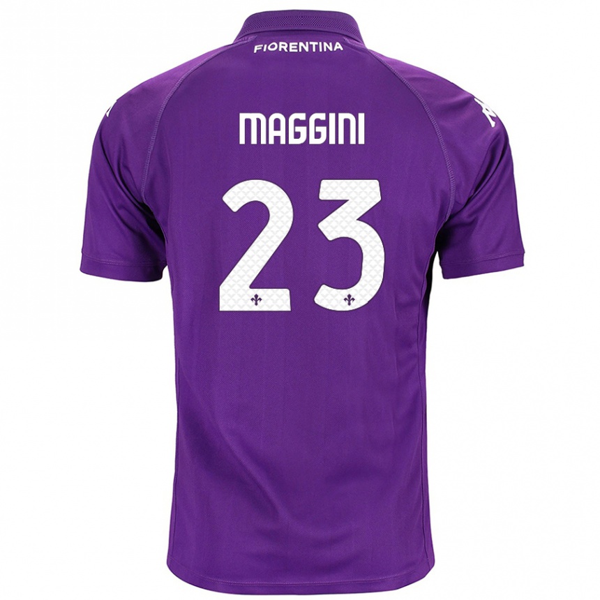 Niño Fútbol Camiseta Filippo Maggini #23 Morado 1ª Equipación 2024/25 Argentina