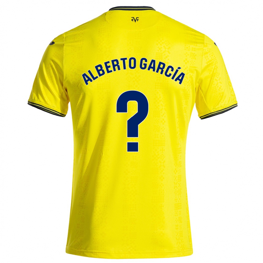 Niño Fútbol Camiseta Alberto García #0 Amarillo Negro 1ª Equipación 2024/25 Argentina