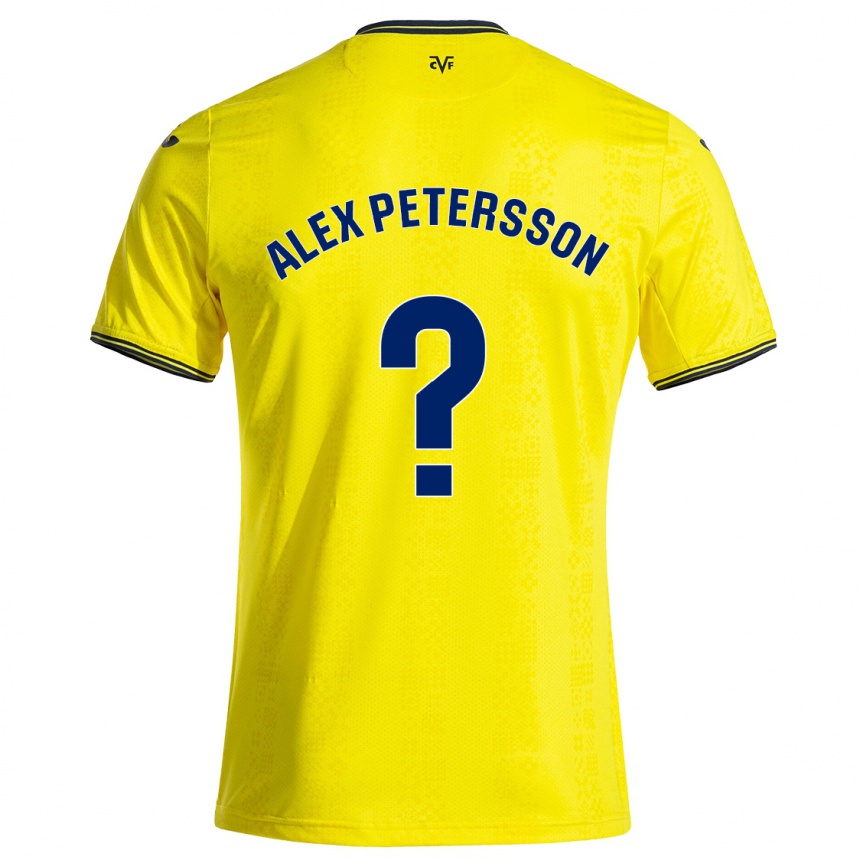 Niño Fútbol Camiseta Max Alex Petersson #0 Amarillo Negro 1ª Equipación 2024/25 Argentina