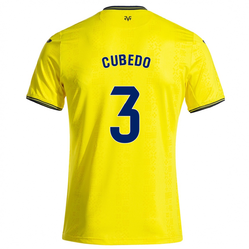 Niño Fútbol Camiseta Cristina Cubedo #3 Amarillo Negro 1ª Equipación 2024/25 Argentina