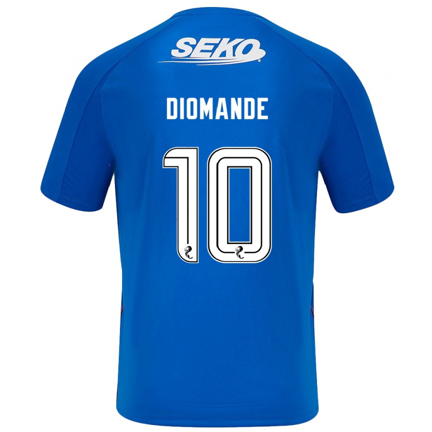 Niño Fútbol Camiseta Mohamed Diomandé #10 Azul Oscuro 1ª Equipación 2024/25 Argentina