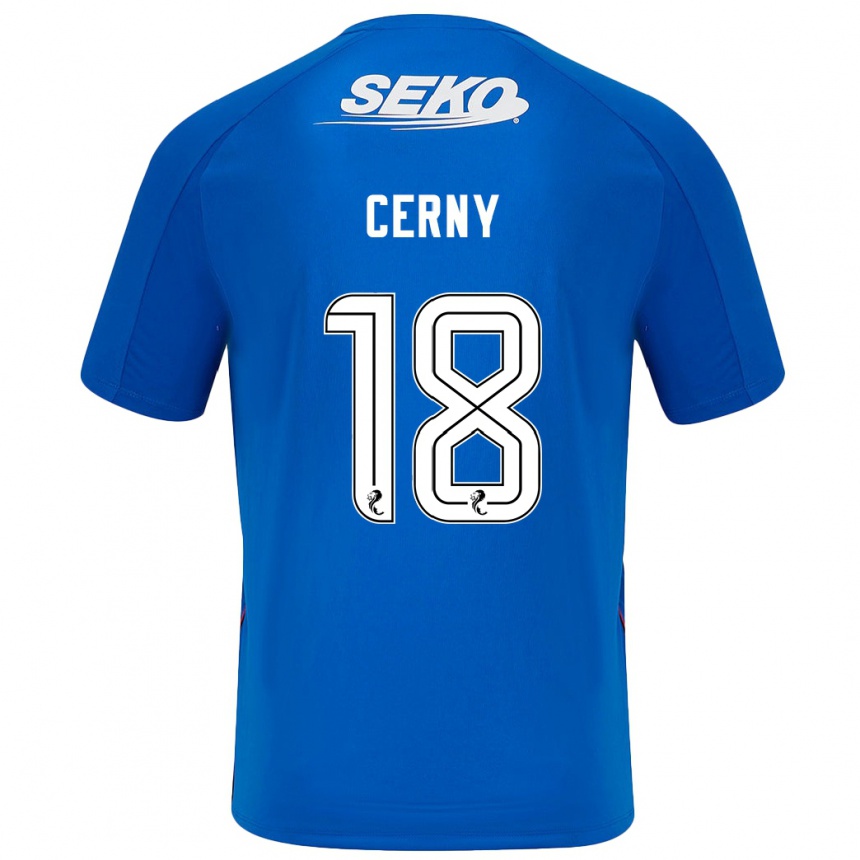 Niño Fútbol Camiseta Vaclav Cerny #18 Azul Oscuro 1ª Equipación 2024/25 Argentina