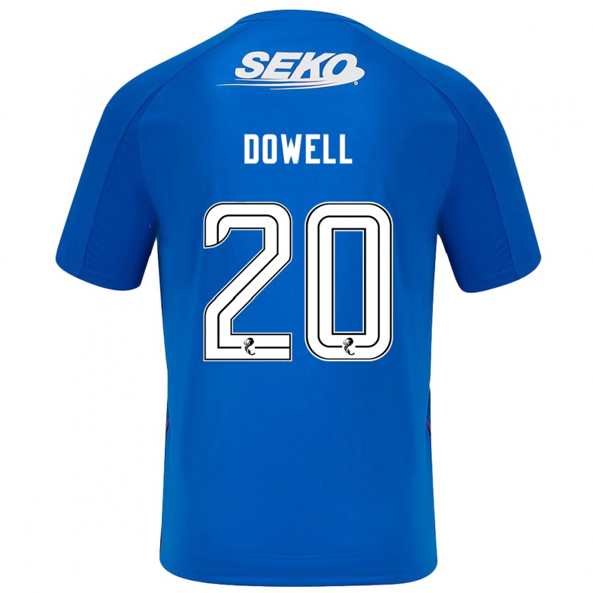 Niño Fútbol Camiseta Kieran Dowell #20 Azul Oscuro 1ª Equipación 2024/25 Argentina