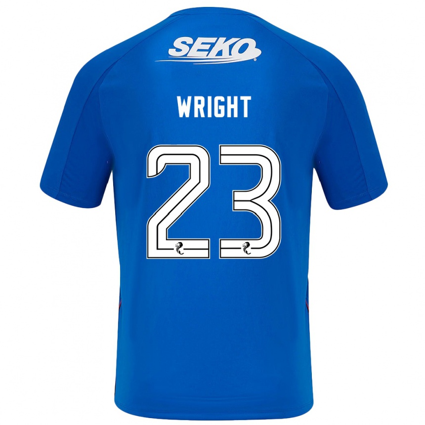 Niño Fútbol Camiseta Scott Wright #23 Azul Oscuro 1ª Equipación 2024/25 Argentina