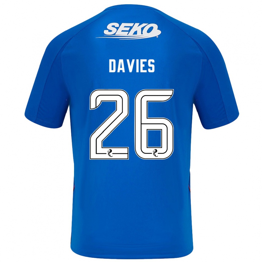 Niño Fútbol Camiseta Ben Davies #26 Azul Oscuro 1ª Equipación 2024/25 Argentina