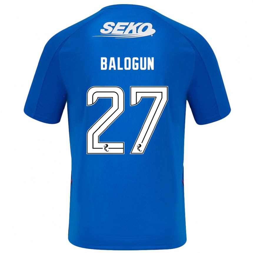 Niño Fútbol Camiseta Leon Balogun #27 Azul Oscuro 1ª Equipación 2024/25 Argentina