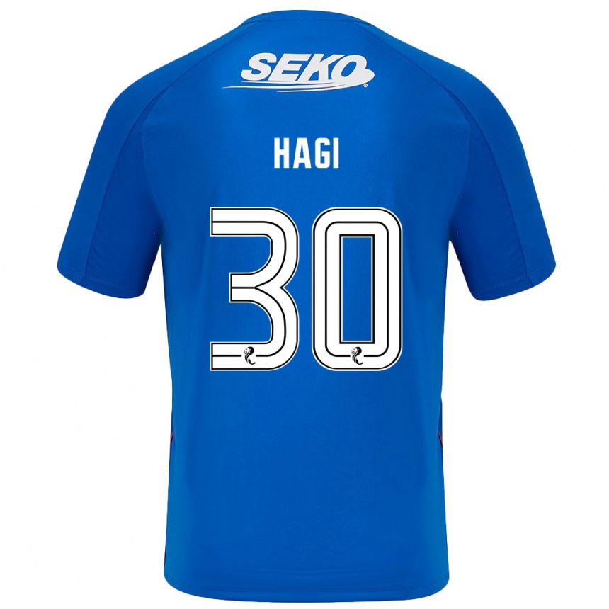 Niño Fútbol Camiseta Ianis Hagi #30 Azul Oscuro 1ª Equipación 2024/25 Argentina