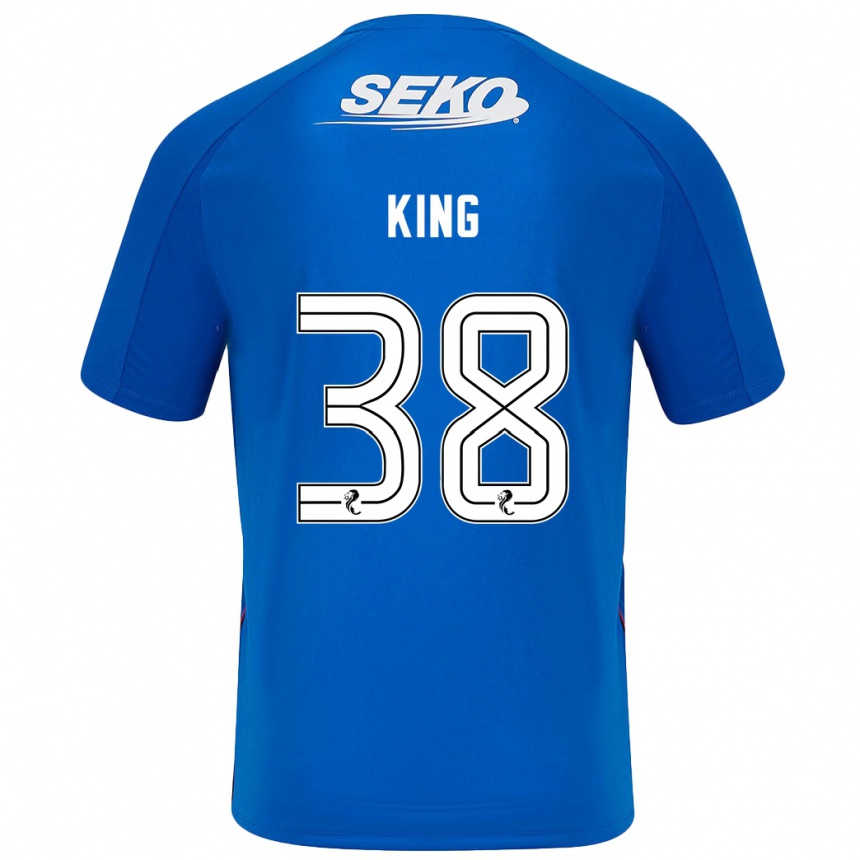 Niño Fútbol Camiseta Leon King #38 Azul Oscuro 1ª Equipación 2024/25 Argentina