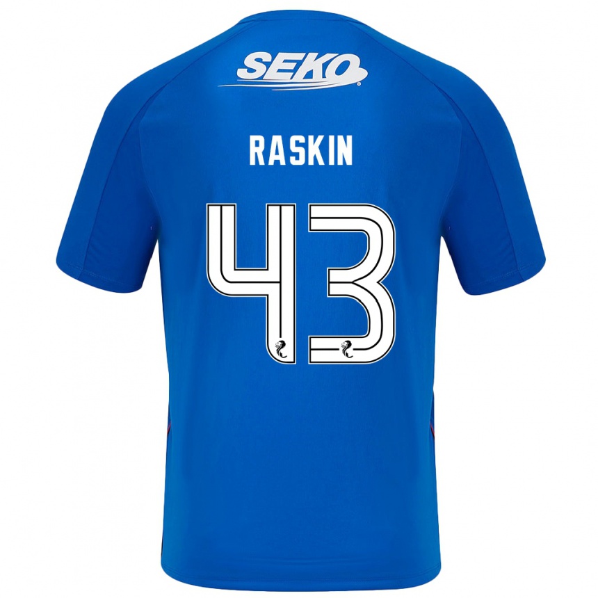 Niño Fútbol Camiseta Nicolas Raskin #43 Azul Oscuro 1ª Equipación 2024/25 Argentina