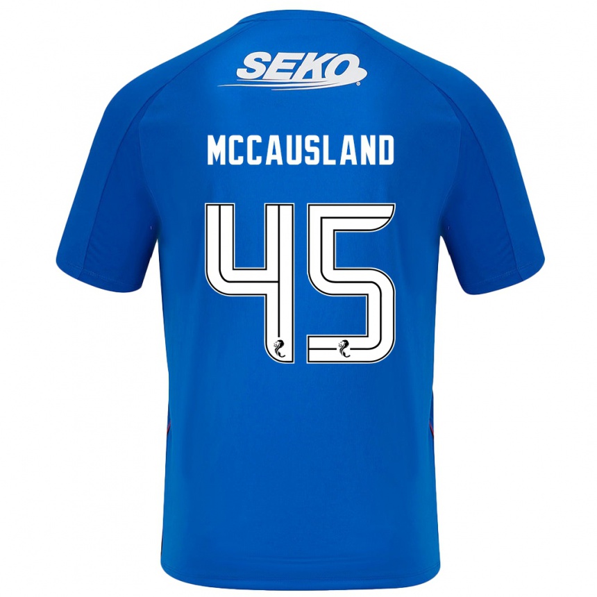 Niño Fútbol Camiseta Ross Mccausland #45 Azul Oscuro 1ª Equipación 2024/25 Argentina