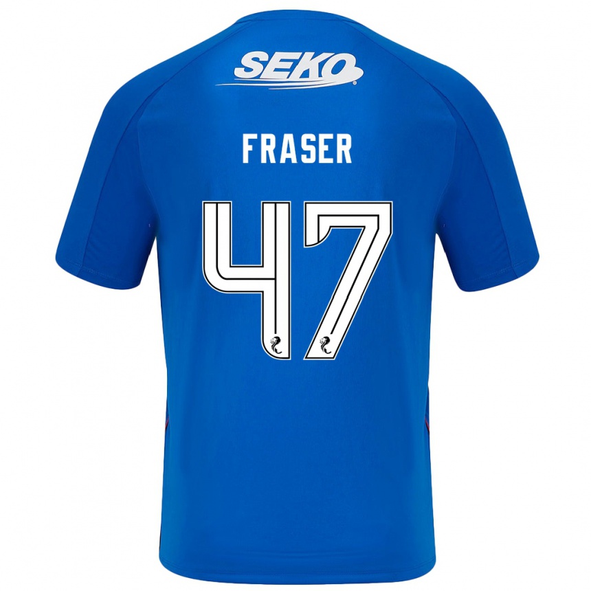 Niño Fútbol Camiseta Robbie Fraser #47 Azul Oscuro 1ª Equipación 2024/25 Argentina