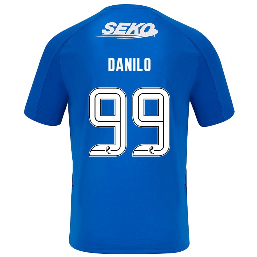 Niño Fútbol Camiseta Danilo #99 Azul Oscuro 1ª Equipación 2024/25 Argentina