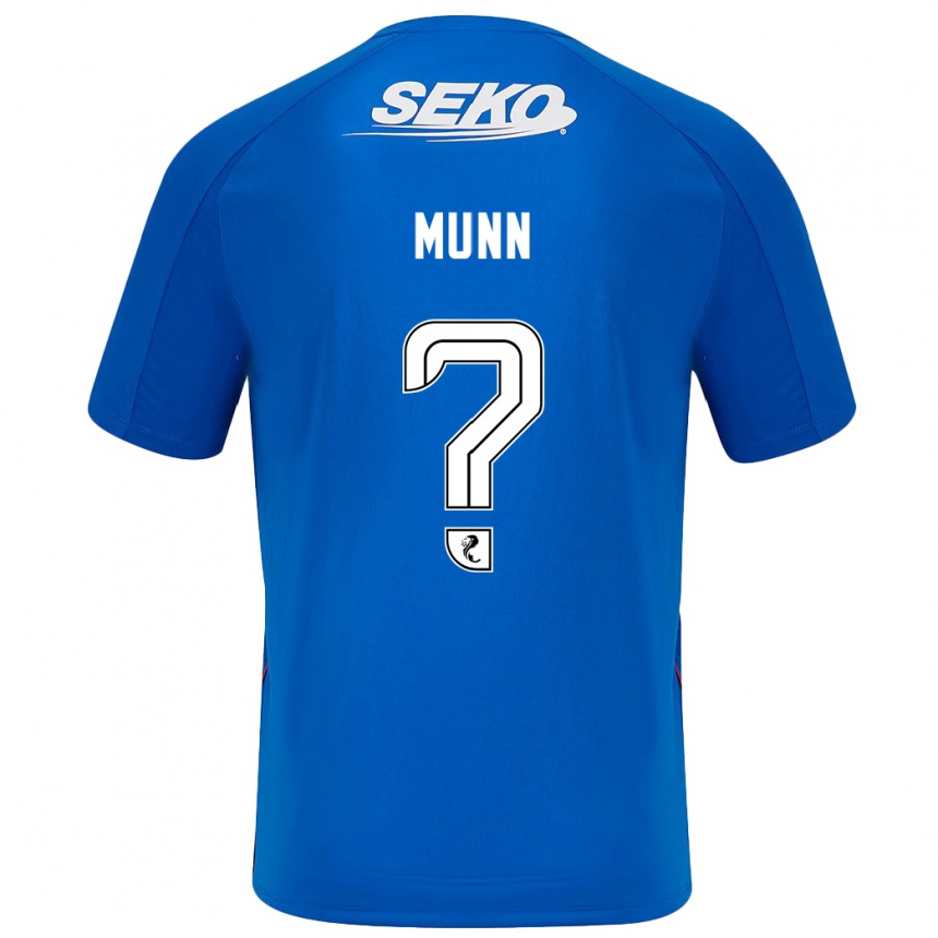 Niño Fútbol Camiseta Mason Munn #0 Azul Oscuro 1ª Equipación 2024/25 Argentina