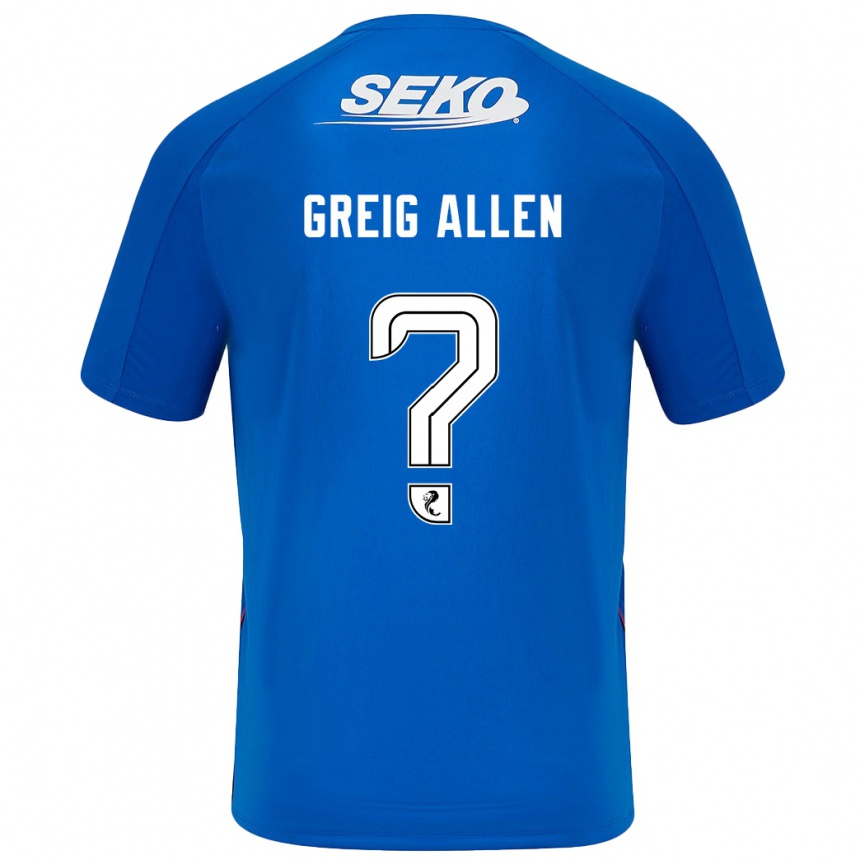 Niño Fútbol Camiseta Greig Allen #0 Azul Oscuro 1ª Equipación 2024/25 Argentina